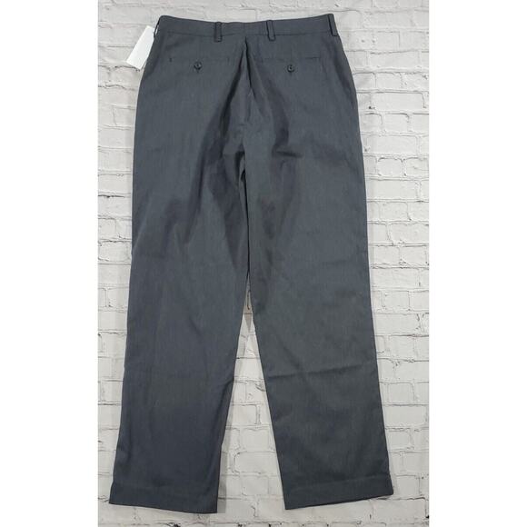 Alan Flusser Golf Pants Flat Front Gray MENS SIZE 32X32 - Picture 3 of 8